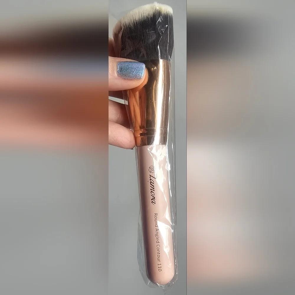 Lamora Pro Face Contour Brush Set Of 5 Contouring Sculpting & Highlighting Pink
